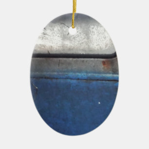 Bight Blue en witte  vrachtwagen Keramisch Ornament