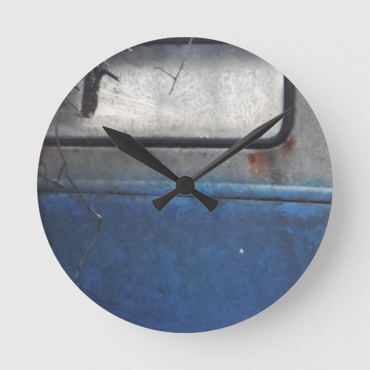 Bight Blue en witte vrachtwagen Ronde Klok (Voorkant)