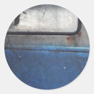 Bight Blue en witte vrachtwagen Ronde Sticker