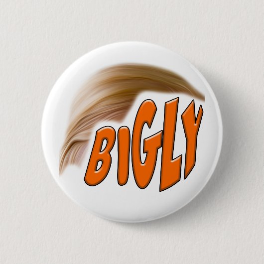 Bigly Trump Ronde Button 5,7 Cm (Voorkant)