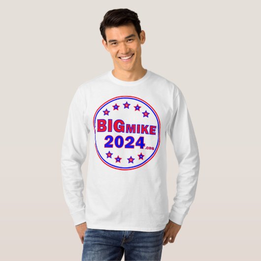BigMike2024 : T-shirt homme à longue portée (Devant entier)