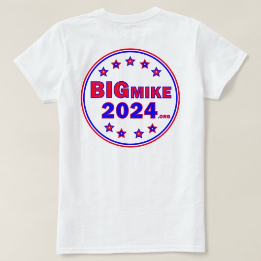 BigMike2024: T-shirt voor dames (Design achterkant)