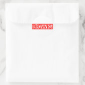 Bigwig Stamp Ronde Sticker (Tas)
