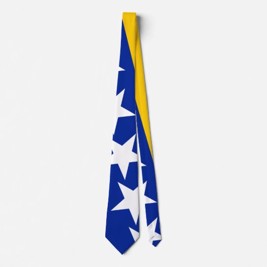 BiH Flag Coaster Stropdas (Voorkant)