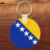 BiH Vlag Onderzetter Sleutelhanger (Achterkant)
