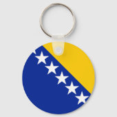 BiH Vlag Onderzetter Sleutelhanger (Achterkant)