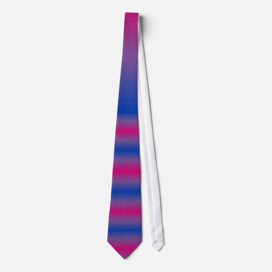 Bii Pride kleuren Basis Zachte Stijl Horizontaal S Stropdas (Voorkant)