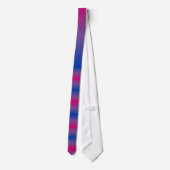 Bii Pride kleuren Basis Zachte Stijl Horizontaal S Stropdas (Achterkant)