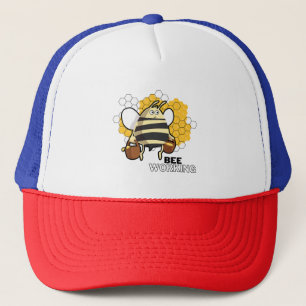 bij aan het werk trucker pet