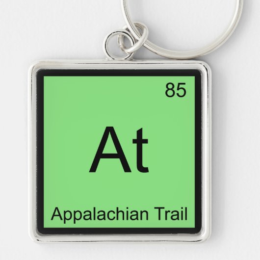 Bij - Appalachian Trail Scheikunde Elementsymbool Sleutelhanger (Voorkant)
