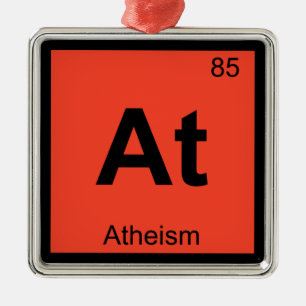 Bij - Atheïsme Filosofie Chemie Symbool Metalen Ornament