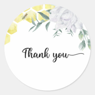 Bij baby shower bedankt Ronde Sticker