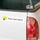 Bij cartoon bumpersticker (Op Truck)