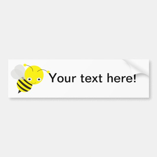 Bij cartoon bumpersticker (Voorkant)