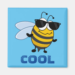 Bij cool Grappige trendy bij gepersonaliseerd Magneet