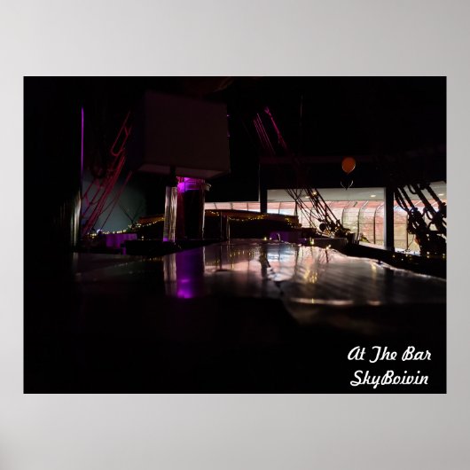 bij de bar poster (Voorkant)