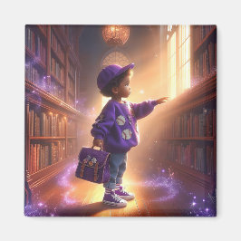 Bij de Bibliotheek - Paarse magneet