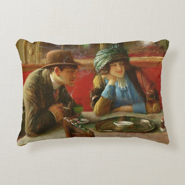 Bij de Cafe Decoratief Kussen (Voorkant)