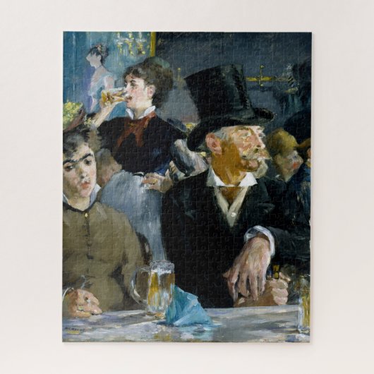 Bij de Cafe door Manet Impressionist Painting Legpuzzel (Verticaal)