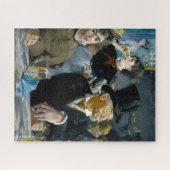 Bij de Cafe door Manet Impressionist Painting Legpuzzel (Horizontaal)