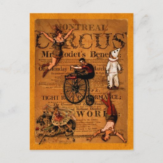Bij de Circus Briefkaart (Voorkant)
