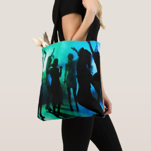 Bij de Club Silhouette Blue Green Draagtas