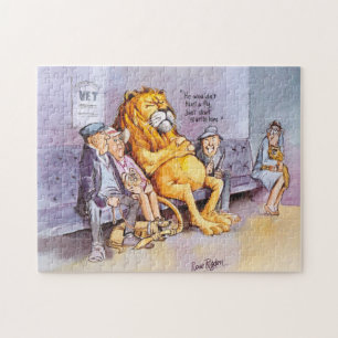 Bij de dierenarts legpuzzel
