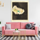 Bij de dood van Constantine 337 AD Canvas Afdruk (Insitu (Woonkamer))