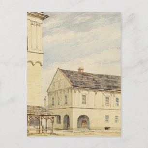 Bij de klokkentoren in Spisska Sobota Briefkaart
