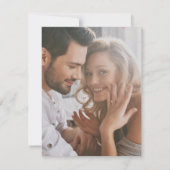 Bij de laatste foto Gold Glitter Verloving aankond Kaart (Achterkant)