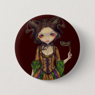 "Bij de Masquerade Ball"-Button Ronde Button 5,7 Cm