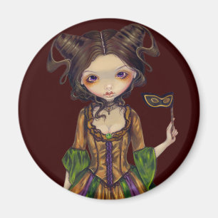 "Bij de Masquerade Ball" Magnet Magneet