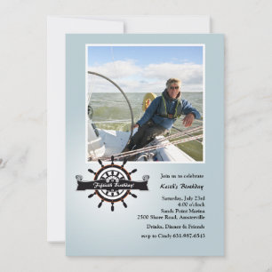 Bij de Nautical Photo Invitation van de Helm Kaart
