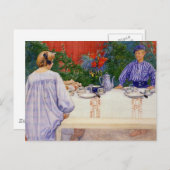 Bij de ontbijttabel 1910 briefkaart (Voorkant / Achterkant)