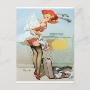 Bij de poort omhoog briefkaart