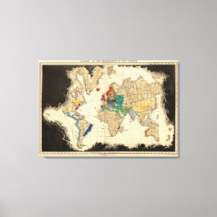 Bij de restauratie van de Stuarts 1660 AD Canvas Afdruk