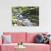 Bij de rivier foto uitgerekt canvas print (Insitu (Woonkamer))
