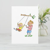 Bij de schommels kaart (Staand voorkant)