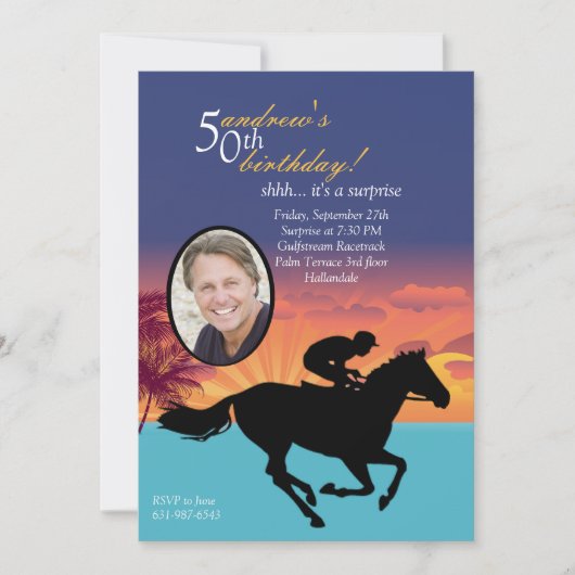 Bij de Uitnodiging van de Foto Races (Voorkant)