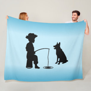 Bij de visstek fleece deken