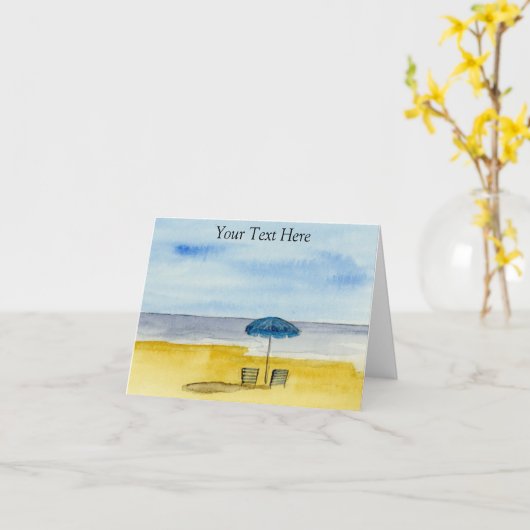 Bij De Zee Kaart (Gele Bloem)