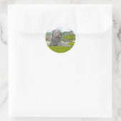 Bij Eilean Donan Ronde Sticker (Tas)