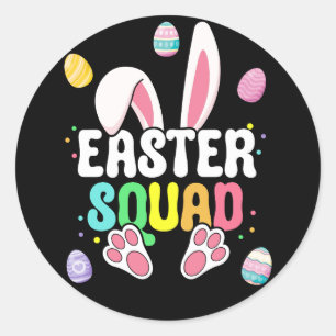 Bij elkaar horende Paasfamilie Ronde Sticker