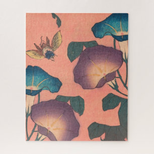 Bij en Bloem Japanse Aziatische Kunst Legpuzzel