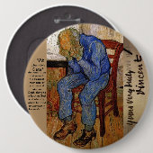 Bij Eternity's Gate door Van Gogh Ronde Button 6,0 Cm (Voorkant /achterkant)