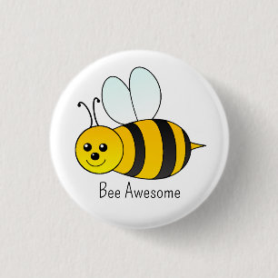 Bij Fantastisch Ronde Button 3,2 Cm
