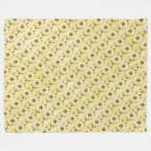 Bij Fleece Deken (Voorkant (Horizontaal))