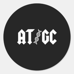 Bij Gc Biologie Dna streng dubbele helix leraar st Ronde Sticker