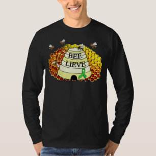 Bij-geloven Honingraat Lyme-bewustzijn T-shirt