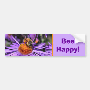 Bij Gelukkig Inspirerende Natuur Bumpersticker